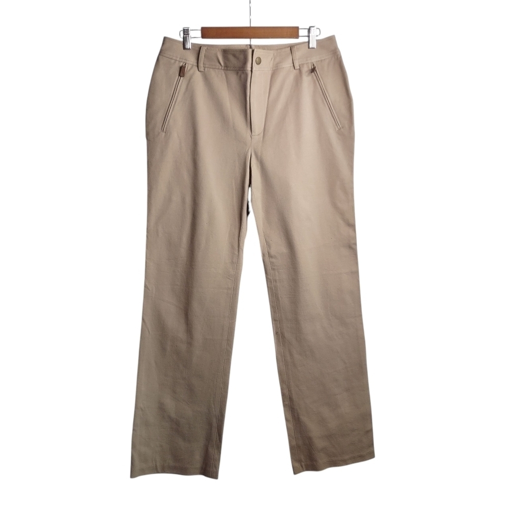 Lauren Ralph Lauren Women's dress Dress Pants Light Brown Cotton Blend Size 12 - Picture 1 of 6